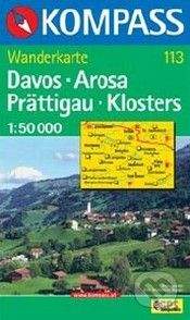 Kompass Davos - Arosa - Prättigau - Klosters 1 : 50 000 -