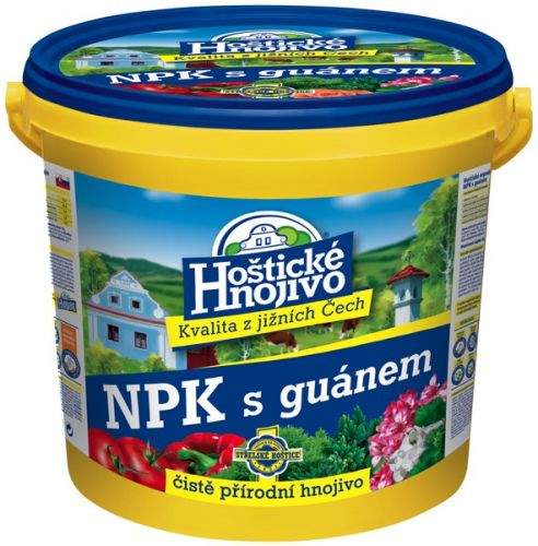 Hoštické hnojivo Hoštické NPK hnojivo s guánem kbelík 8 kg