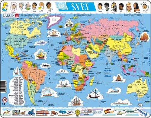 LARSEN Mapa Svět