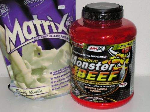 Amix Anabolic Monster beef 90% Protein 2200 g + Syntrax Matrix 5.0 2270 g