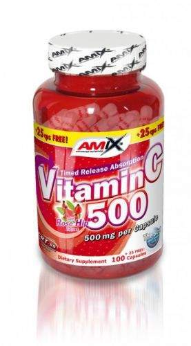 Amix Vitamin C 500mg 125 kapslí
