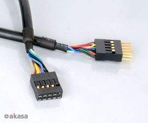 AKASA - USB kabel - 40 cm