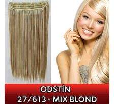 Clip in vlasy - 60 cm dlouhý pás vlasů - odstín 27/613 mix blond SVĚTOVÉ ZBOŽÍ