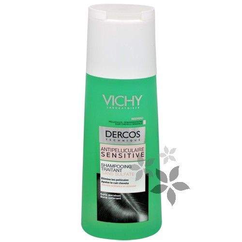 Vichy Bezsulfátový šampon proti lupům pro citlivou pokožku Dercos (Anti-Dandruff Sensitive Treatment Shampoo) 200 ml