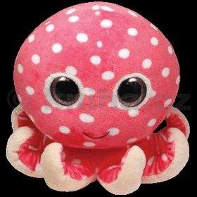 Plyš očka chobotnice pink velká