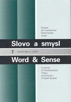 Academia, Univerzita Karlova v Slovo a smysl 7 / Word & Sense - Word & Sense