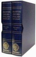OUP References SHORTER OXFORD ENGLISH DICTIONARY 6th Edition /Leather Bound...