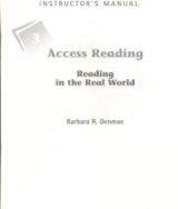 Heinle ELT ACCESS READING 3 INSTRUCTOR´S MANUAL - COLLINS, T., DENMAN, ...