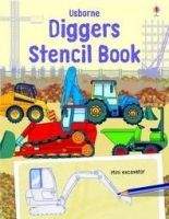 Usborne Publishing DIGGERS STENCIL BOOK - PEARCY, A.