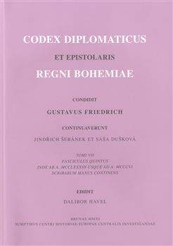 Dalibor Havel: Codex diplomaticus et epistolaris regni Bohemiae