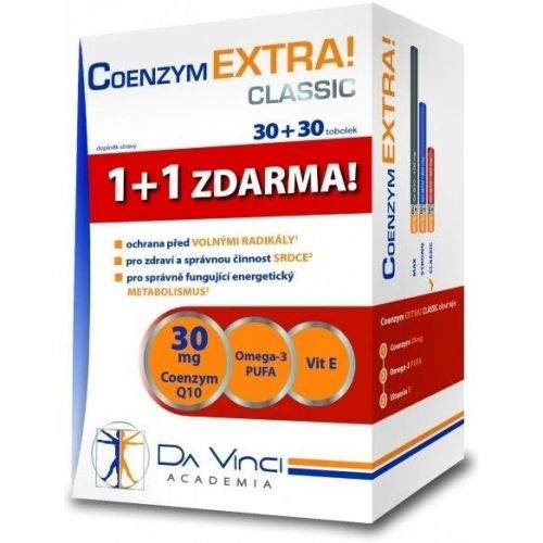 Coenzym EXTRA! Classic 30 mg DaVinci 30+30 tobolek
