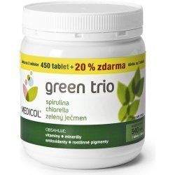 Green Trio Medicol Chlor.Spirul.Zelený ječmen 540 tablet
