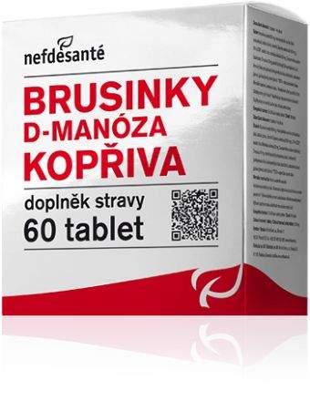 nefdesanté Brusinky D-Manóza Kopřiva 60 tablet