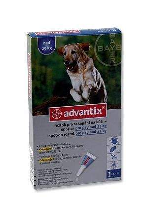 Bayer Advantix pro psy nad 25 kg 4x4 ml
