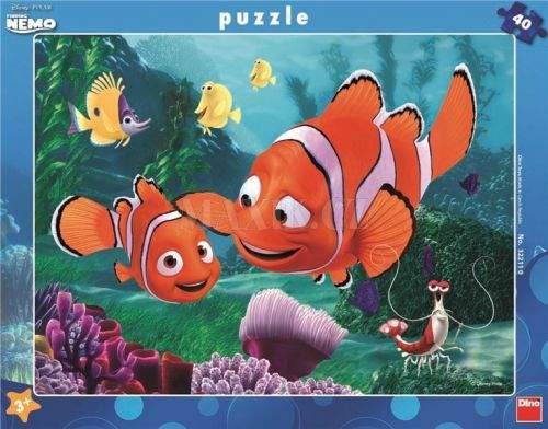 Nemo v bezpečí - rámové puzzle 40 dílků