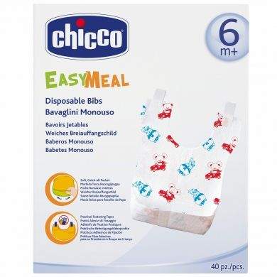 CHICCO Bryndáčky Easy Meal 40 ks 6m+