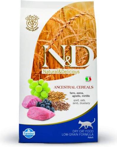 N&D Low Grain CAT Adult Lamb & Blueberry 10 kg