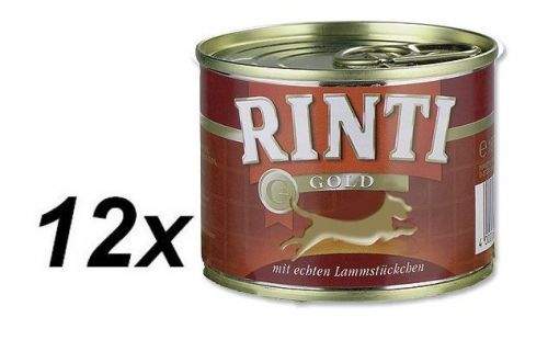 RINTI Gold konzerva jehně 12 x 185 g