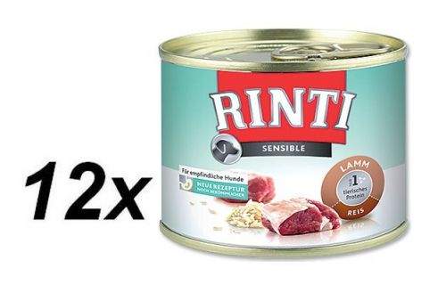 RINTI Sensible jehně+rýže 12 x 185 g