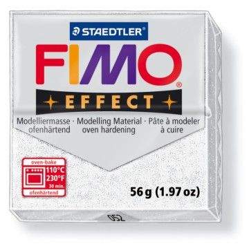 STAEDTLER FIMO effect metalická bílá 56 g