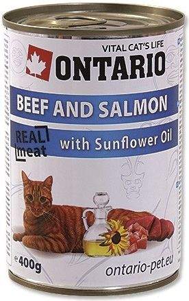 ONTARIO Beef, Salmon, Sunflower Oil 400 g