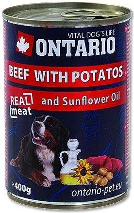 ONTARIO konzerva Beef, Potatos, Sunflower Oil 400 g