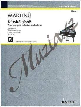 Panton (Schott Music Panton) Martinů Bohuslav | Dětské písně pro zpěv a klavír | Noty