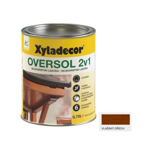 Xyladecor Oversol 2v1 vlašský ořech 0,75 l