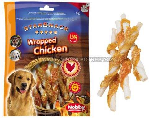 Nobby StarSnack Wrapped Chicken tyčinky s kuřecím masem 375 g