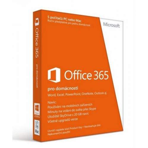Software Microsoft Office 365 pro domácnosti