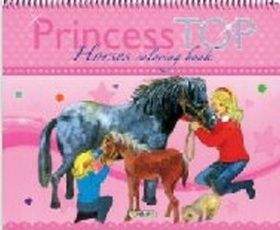 Princess TOP - Horses coloring book