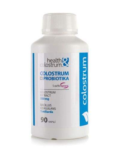 HEALTH & COLOSTRUM Colostrum + probiotika 1 miliarda 350 mg 90 kapslí