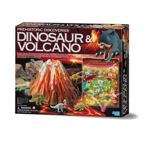 Prehistorické objevy - Dinosaur a vulkán