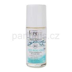 Lavera Basis Sensitiv kuličkový deodorant roll-on pro citlivou pokožku (Deodorant Roll-On Bio Calendula and Bio Aloe Vera) 50 ml