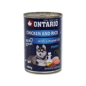 ONTARIO Puppy Chicken, Rice and Linseed Oil 400 g