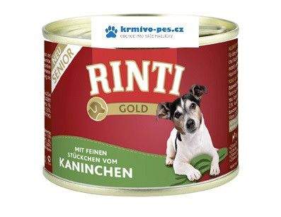 Finnern Rinti Dog Gold Senior konzerva králík 185 g