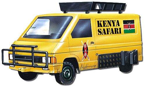 Vista Renault Trafic Kenya Safari