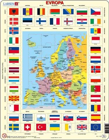 Larsen Mapa Evropy 23101