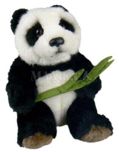 Lamps Plyšová panda s listem 16 cm