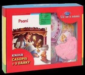 Walt Disney: Kufřík Uč se s námi - Psaní (kniha, časopis + 3 dárky pro princezny)