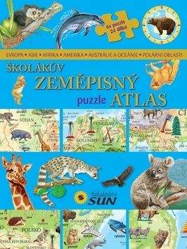 Školákův zeměpisný puzzle atlas