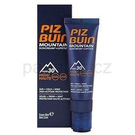 Piz Buin Mountain krém na obličej s vysokou UV ochranou SPF 30 (Suncream + Lipstick) 20 ml