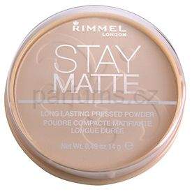 Rimmel Stay Matte pudr odstín 003 Peach Glow (Long Lasting Pressed Powder) 14 g