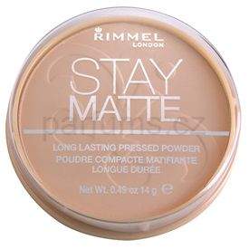 Rimmel Stay Matte pudr odstín 005 Silky Beige (Long Lasting Pressed Powder) 14 g