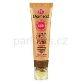 Dermacol Sun Water Resistant pleťový krém na opalování s balzámem na rty SPF 30 (Water Resistant Sun Cream & Lip Balm) 30 ml
