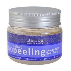 Saloos Bio tělový peeling levandule Tea tree (Body Peeling) 140 ml