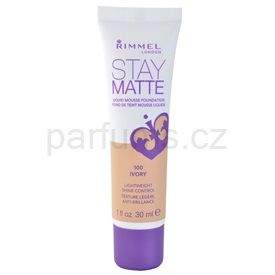 Rimmel Stay Matte pěnový make-up odstín 100 Ivory (Liquid Mousse Foundation) 30 ml