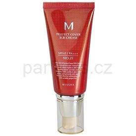 Missha M Perfect Cover BB krém s vysokou UV ochranou odstín No. 21 Light Beige SPF42/PA+++ (BB Cream) 50 ml