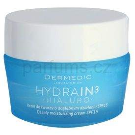 Dermedic Hydrain3 Hialuro hloubkově hydratační krém pro dehydratovanou suchou pleť SPF 15 50 g