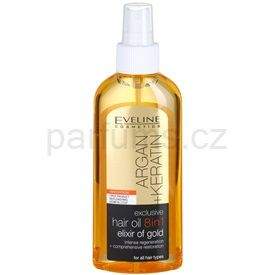 Eveline Cosmetics Argan + Keratin olej na vlasy (Exclusive Hair Oil 8 in 1) 150 ml